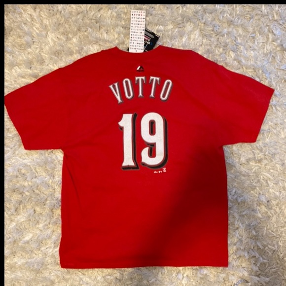 🆕⚾️ Cincinnati Reds Joey Votto Jersey Tee ⚾️🆕 - Picture 11 of 16